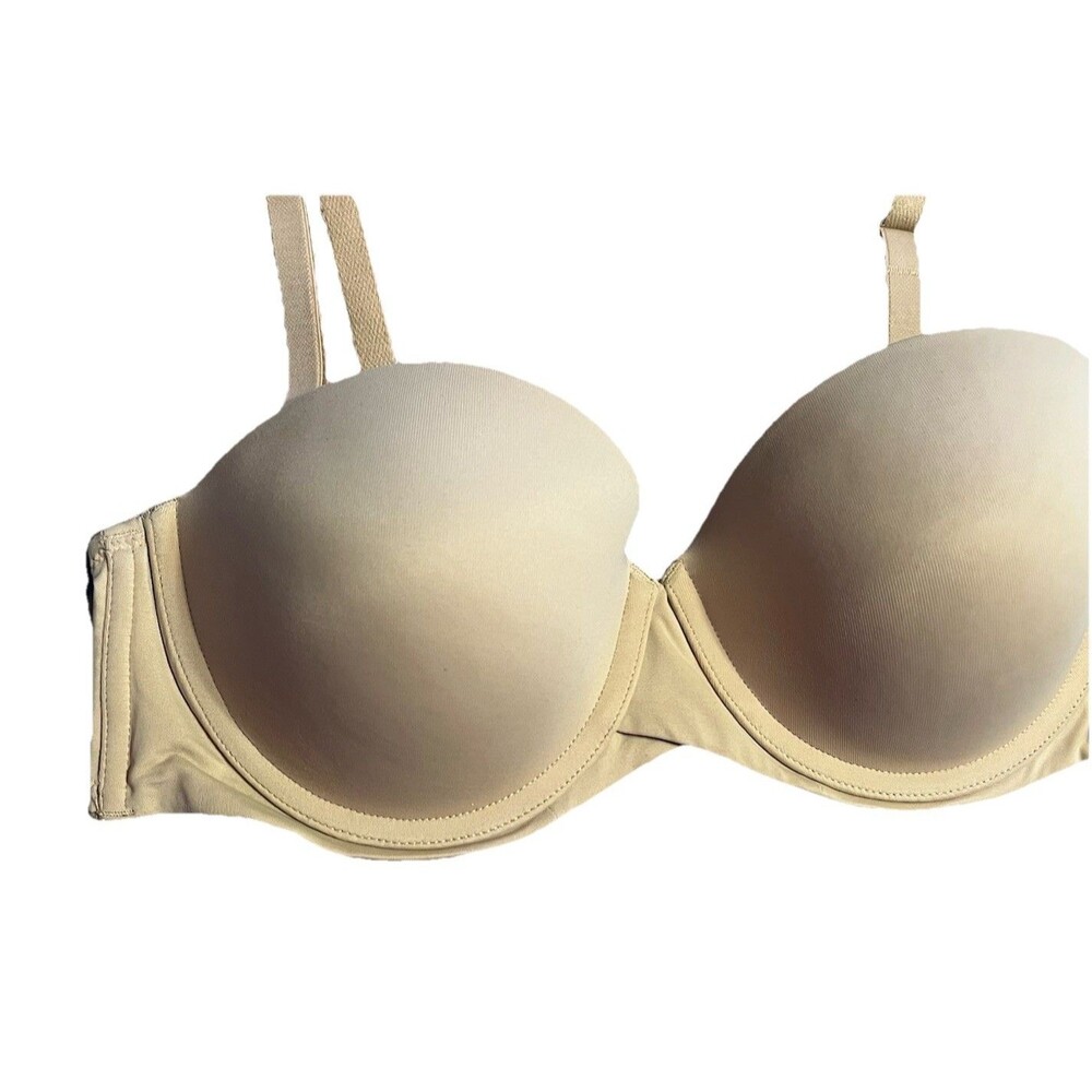 Maidenform Ultimate Stay Put Strapless Underwire Beige Bra #SE6990 Size 38B - Picture 6 of 11
